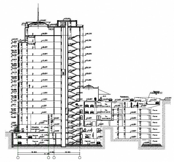 Проект офисного центра, Киев, Украина